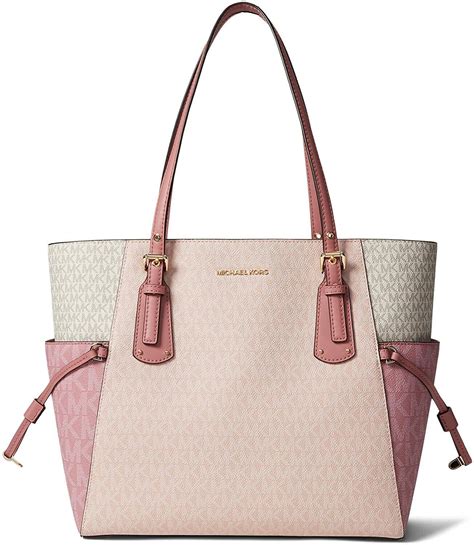 michael kors voyager ew tote dark chambray multi|MICHAEL Michael Kors Voyager East/West Tote .